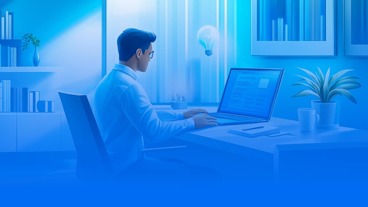 Entrepreneur au bureau travaillant sur une idée d'entreprise à transformer en SaaS rentable